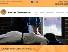 Tablet Screenshot of cactuschiropractic.net